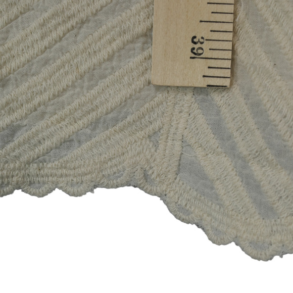 Woven Heart Sheer Cardigan Women S Ivory Gorgeous Embroidery Kimono Peasant Boho - Picture 7 of 16